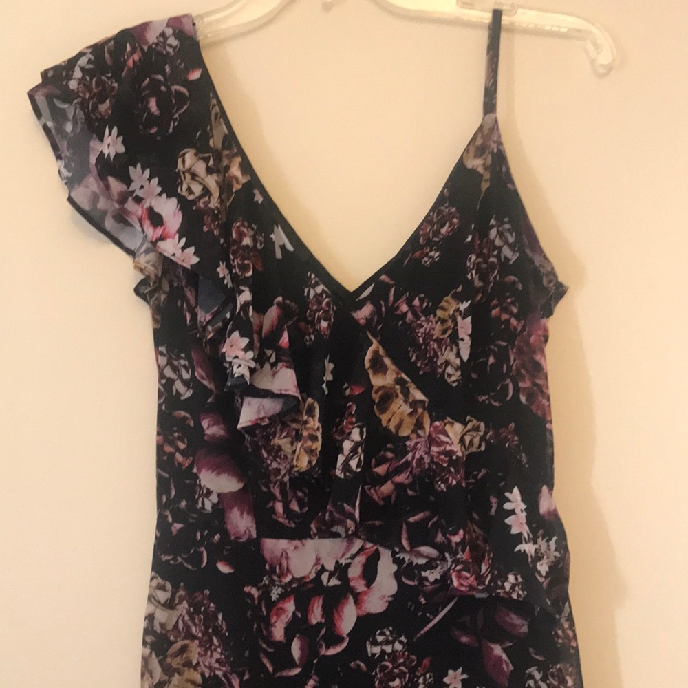 Bebe Draped Ruffle Maxi Dress - Picture 4 of 7